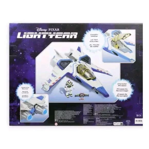 Rare Disney Parks Pixar Lightyear XL-15 Vehicle and Figure Set NEW in Box - Picture 3 of 3